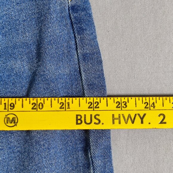 Buffalo jeans women's size 16 denim blue colour Della High rise Wide leg jean - Picture 11 of 14